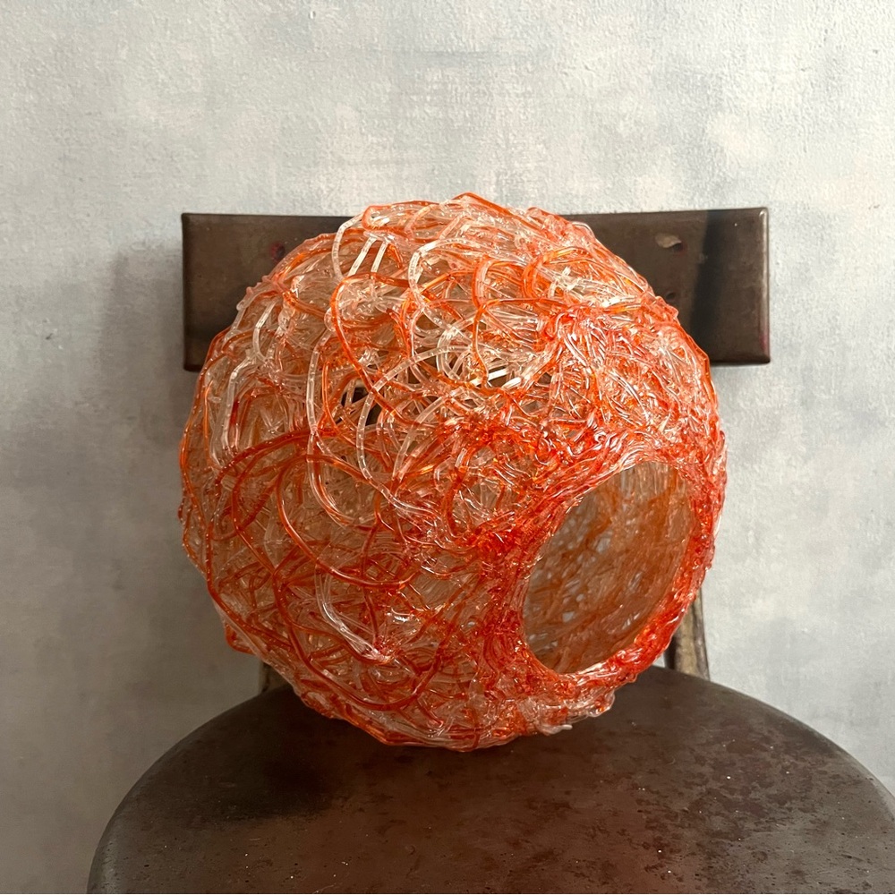 Vintage Spaghetti Light Cover Retro Lucite Mod